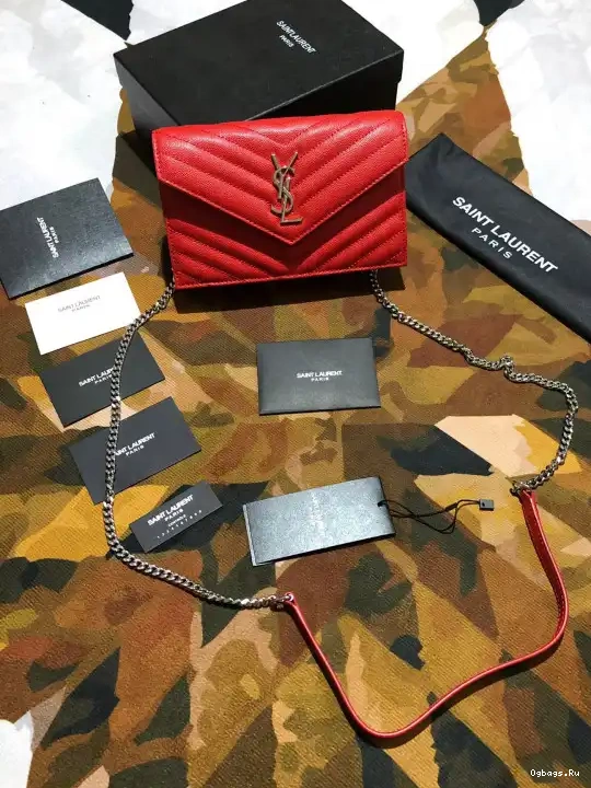 WALLET CHAIN YSL MATELASSÉ CASSANDRE 0707